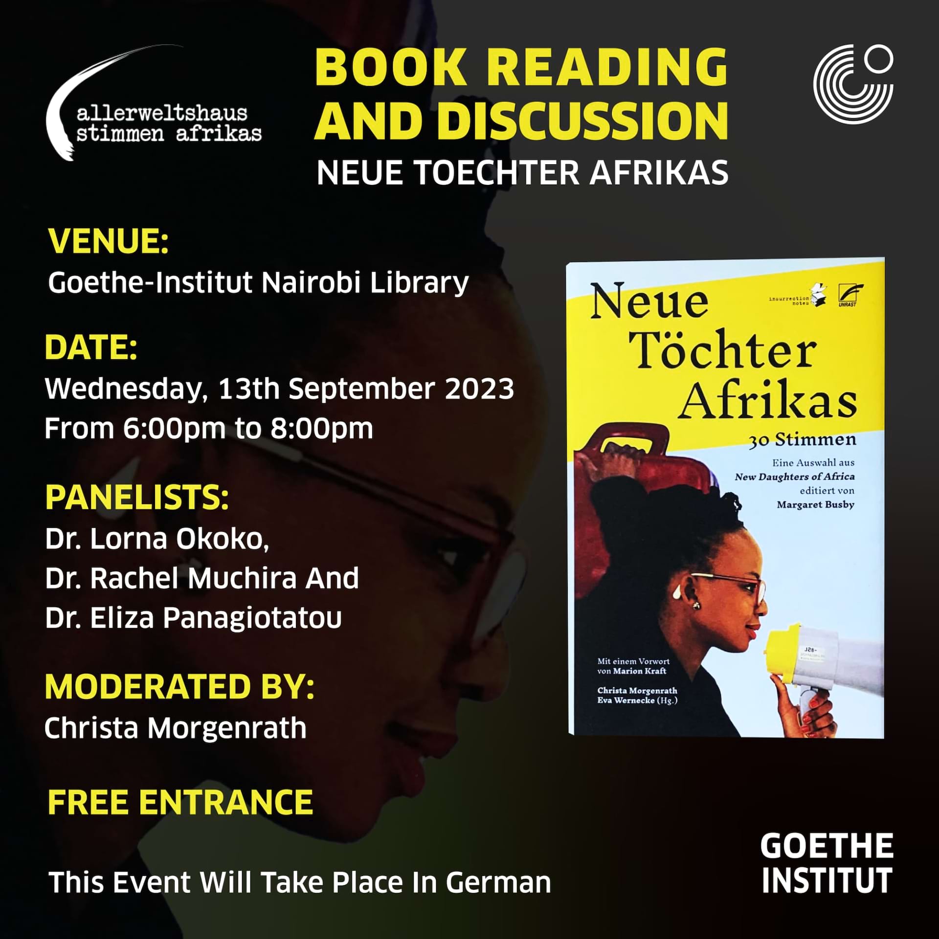 Book Launch & Book Discussion New Daughters of Africa | Goethe Institut Nairobi